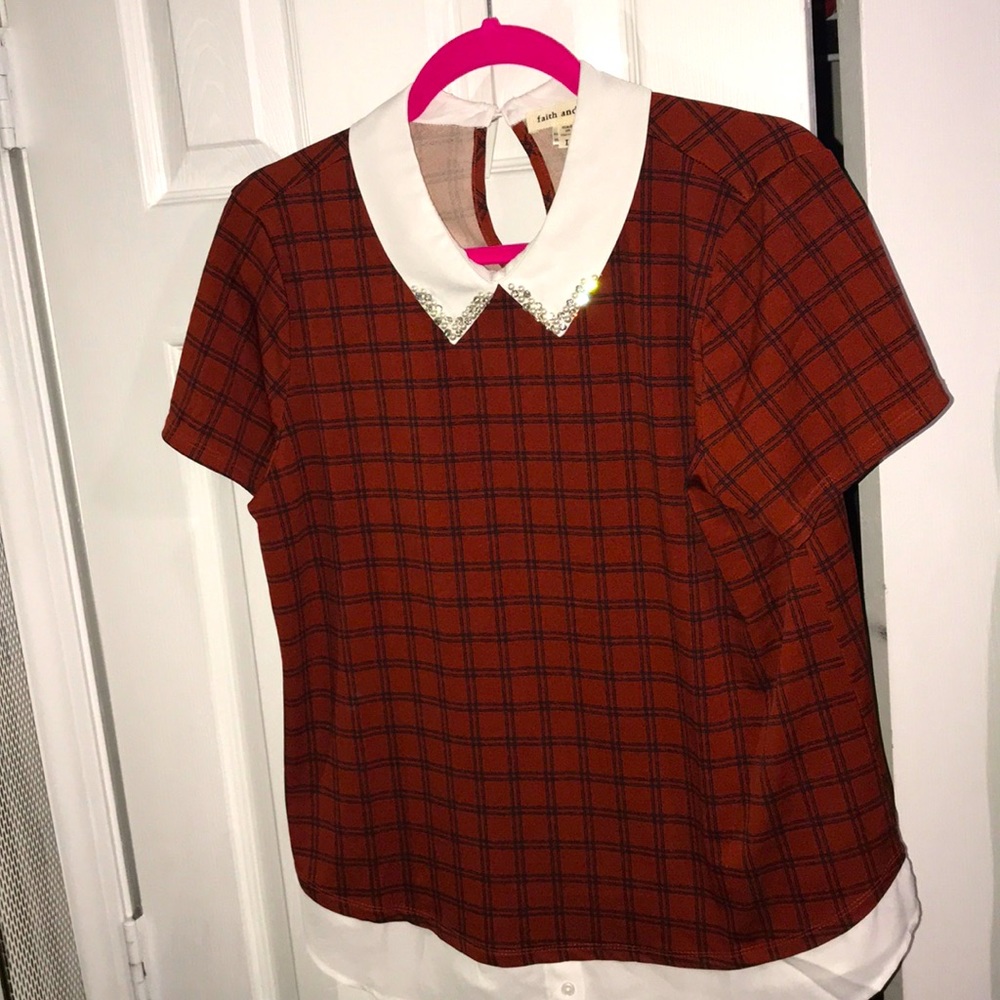Plaid blouse